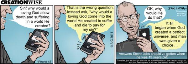 Стив Джобс, не услышав должного объяснения, основанного на Библии, отвернулся от Иисуса Христа