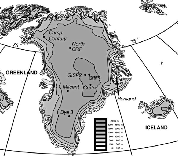 Карта Гренландии