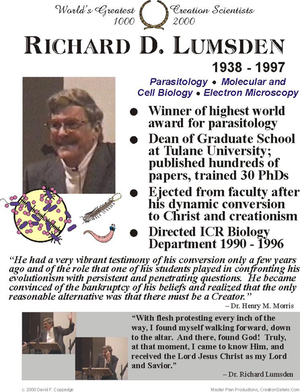 Ричард Ламсден: профессор биологии и антикреационист, осмелившийся проверить истинность эволюции