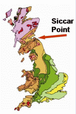 Геологическая карта Англии, Шотландии и Уельса